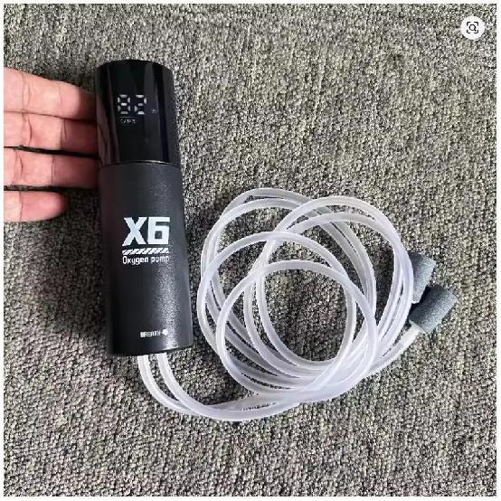 5W USB Rechargeable Oxygen Pump for Outdoor Fishing/Aquarium, Portable Aerator with 48H Runtime for Night Fishing