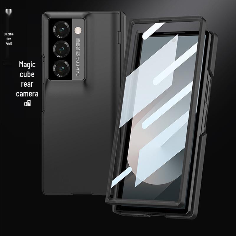 Чехол для телефона Samsung Z Fold6: Складная защитная пленка для экрана со встроенной магнитной застежкой и полной защитой камеры в минималистичном стиле