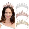 Royal Crystal Baroque Queen Crown Headband for Bride or Birthday