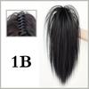 MISS WIG Synthetic Black Straight Half Ponytail Extension Claw Clip Hairpiece For Ponytail Hair Heat Resistant Women Party Hair Accessories