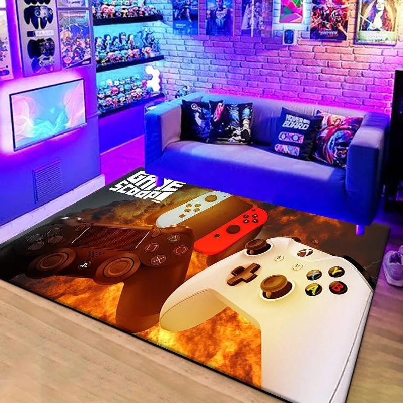 3D Ковер-контроллер для игровой консоли для гостиной, детской спальни, коврик для ползания, нескользящий, декор для киберспортивного зала, ковер, домашний придверный коврик