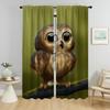 Шторы от комаров для камеры с изображением совы из мультфильма, занавески для интерьера гостиной, оконные занавески, перегородки, жалюзи, кухня