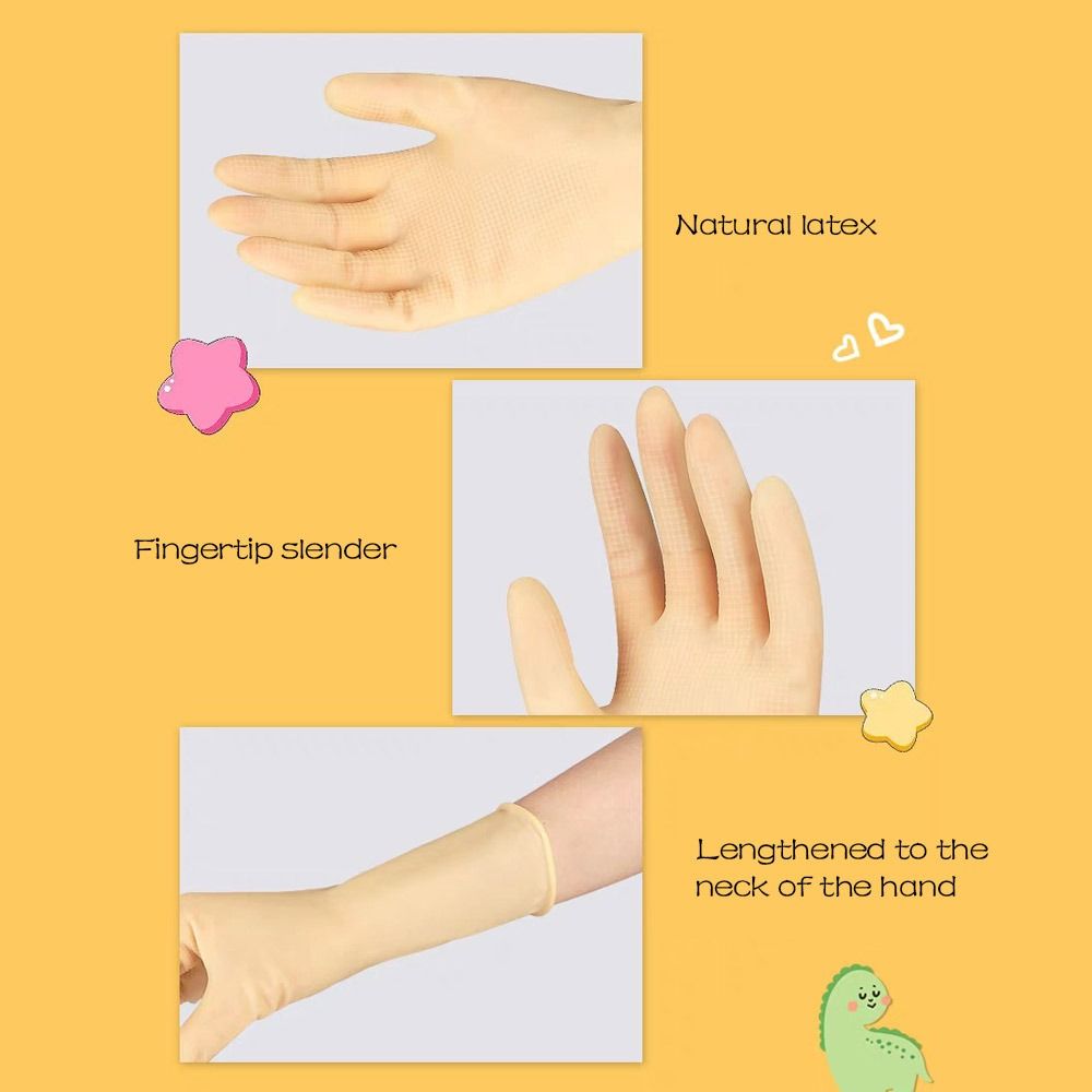 26CM Kids Work Gloves Red Yellow Blue Protective Mitts Tool Child Househeld Gloves Washing Clothes