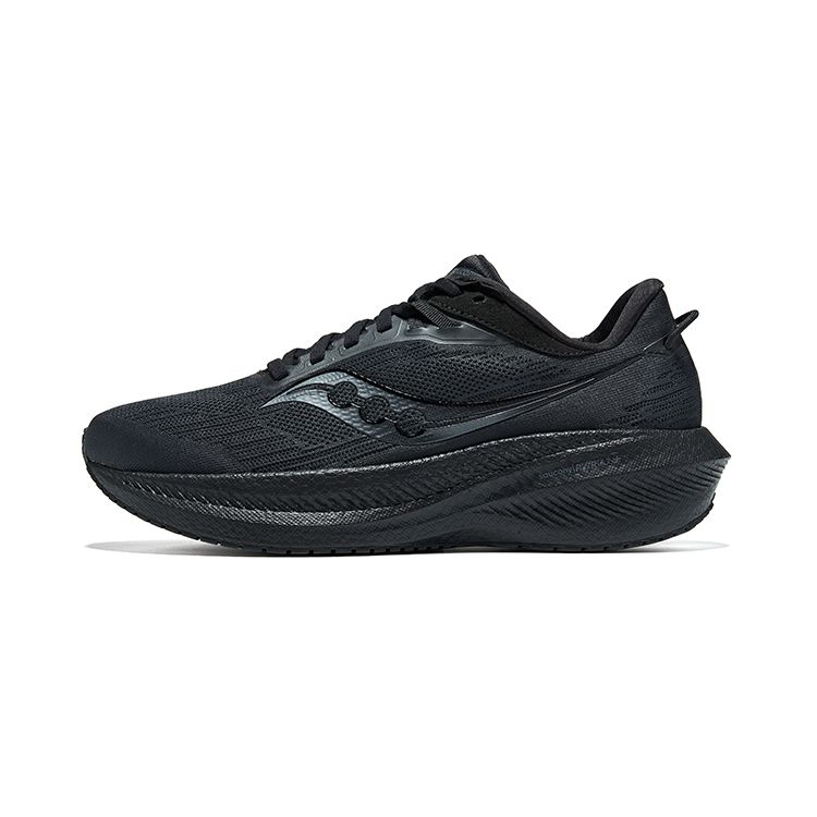 SAUCONY Triumph 21 Comfortable Mesh Cushioning Non-Slip Wear-Resistant Breathable Low-Top Running Shoes Men Sneaker Black S20882-12