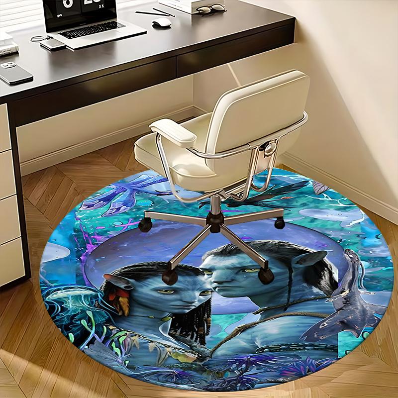 Avatar Inspired Chair Mat Round Carpet for Home Decor, Office Use, Living Room, Bedroom, Gift Idea0180b