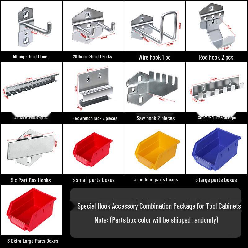 Perforated Board Hook Accessory Set