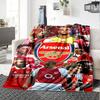Arsenal Blanket Durable Comfort Perfect for Seaside Couch Chair for All Seasons Digital Print Perfect Gift for Relatives and Friends