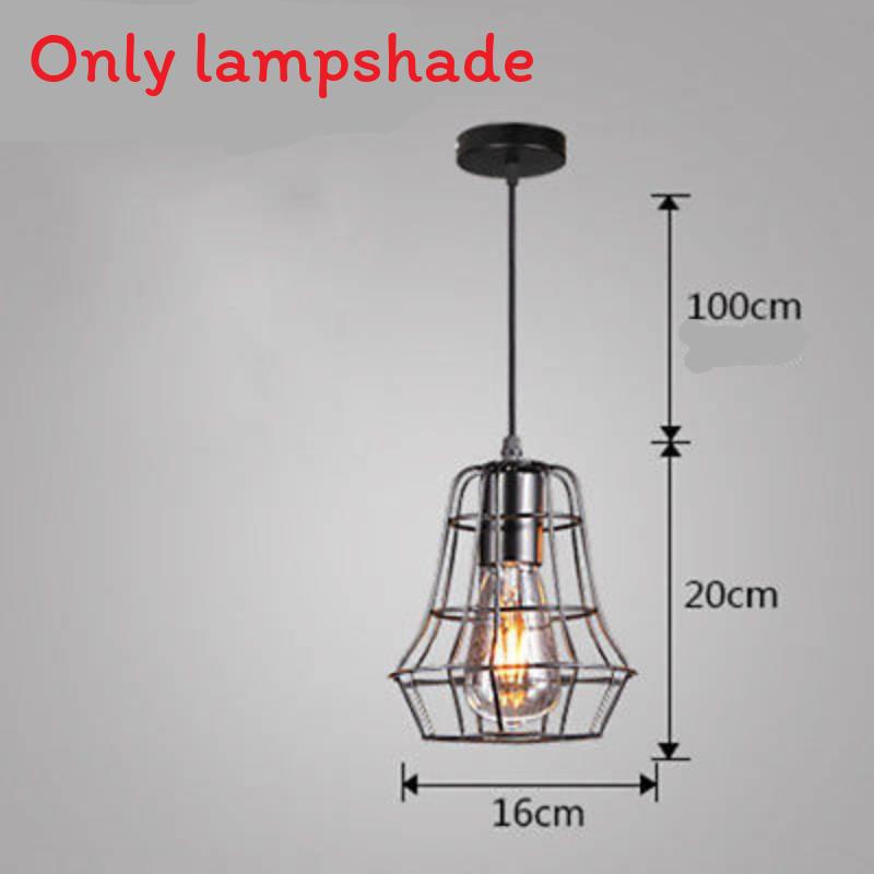 Люстра Модная Простая Ретро Внутренняя Индустриальный Ветер Бар Маленькие Железные Лампы Клетка