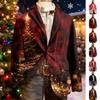 Мужской уродливый рождественский вельветовый теплый карманный пиджак-кардиган, мужской повседневный костюм
