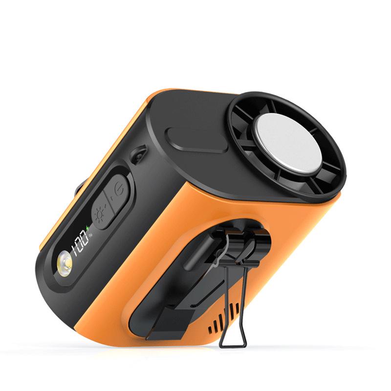 2026 New Style Cross-Body Clip-On Waist Fan with Long Battery Life and LED Light