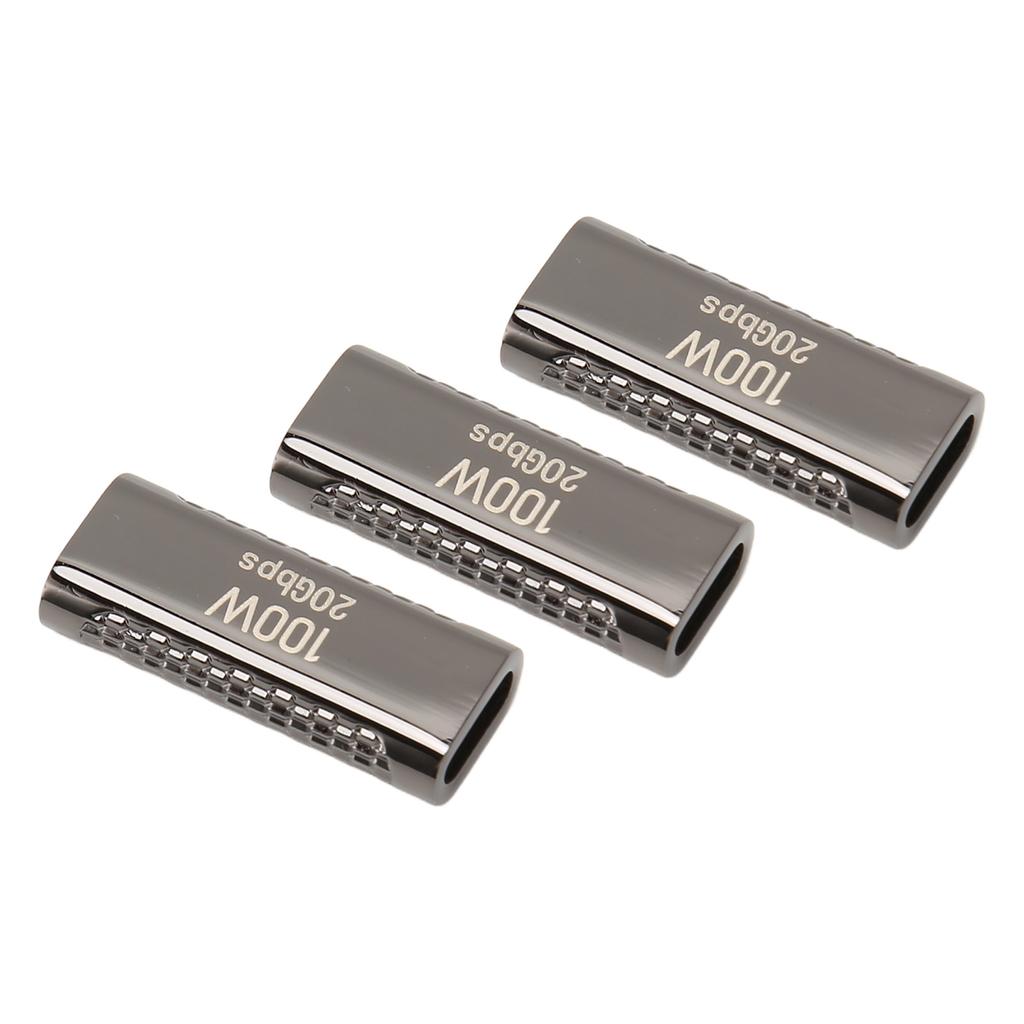 3 шт. USB C Female to Female адаптер с поддержкой передачи данных до 20 Гбит/с, подача питания 100 Вт, 8K 60 Гц