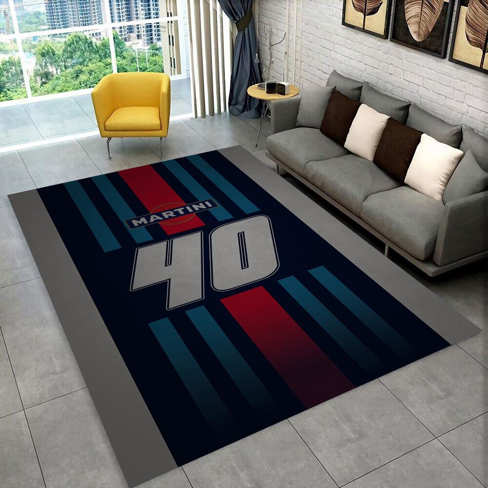 3D Ковер Логотип Гоночного Автомобиля M-Martini Мото Ковер для Дома Гостиной Спальни Дивана Прихожей Декор, Детский Игровой Нескользящий Коврик Подарок
