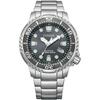 Мужские часы Citizen Promaster BN0165-50H 200м Водонепроницаемые Аналоговые Дайверские Часы на Солнечной Батарее Серия Marine Серый