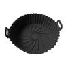 Silicone Air Fryer Liner Round Non-Stick Air Fryer Basket High-temperature Resistant Baking Pan with Oil Drain Grooves