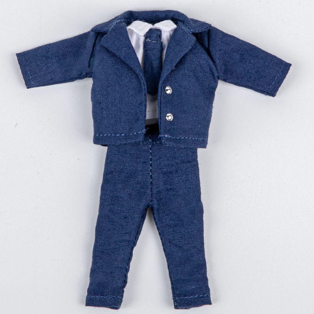 Модный комплект одежды из рубашки и брюк, симпатичная кукольная одежда OB11 для кукол 1/11 OB11/Obitsu11Dolls/1/12Bjd