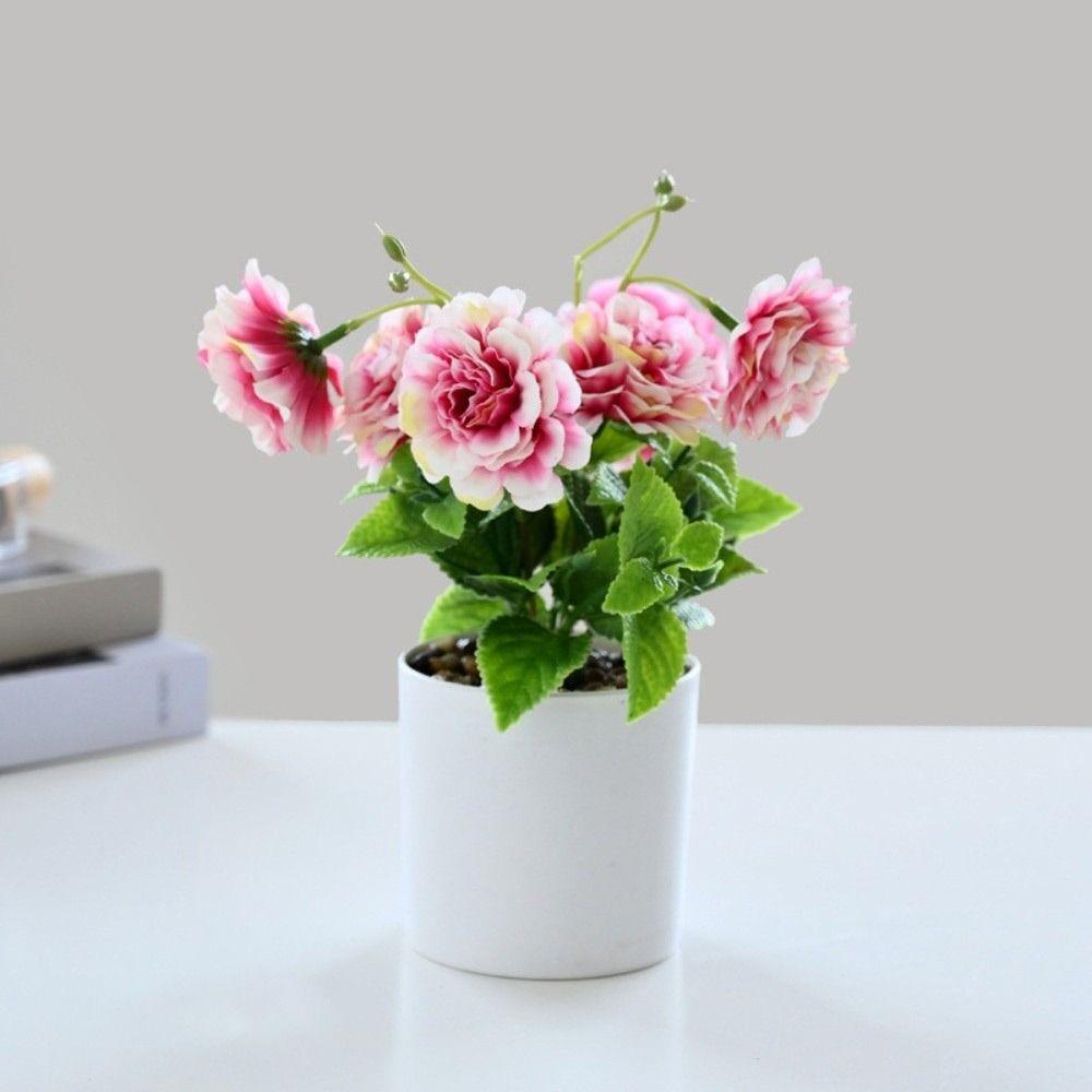 Sunflower Plant Simulation Bonsai Placement Fake Plant Flowerpotted Artificial Flower Party Decor
