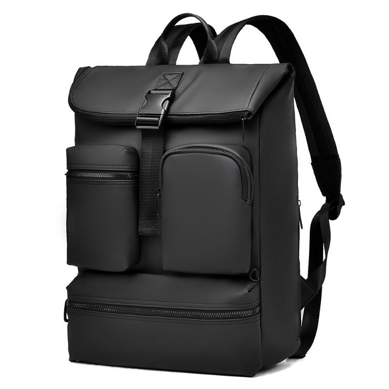 New Simple Backpack Men's Large Capacity Casual Travel Bag Computer Light Business Commuter Backpack