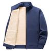 Lamb Fleece Jacket Men's Sports Cardigan Sweatshirt Stand Collar Fleece Jacket with Thick Fleece Added To The Clothes