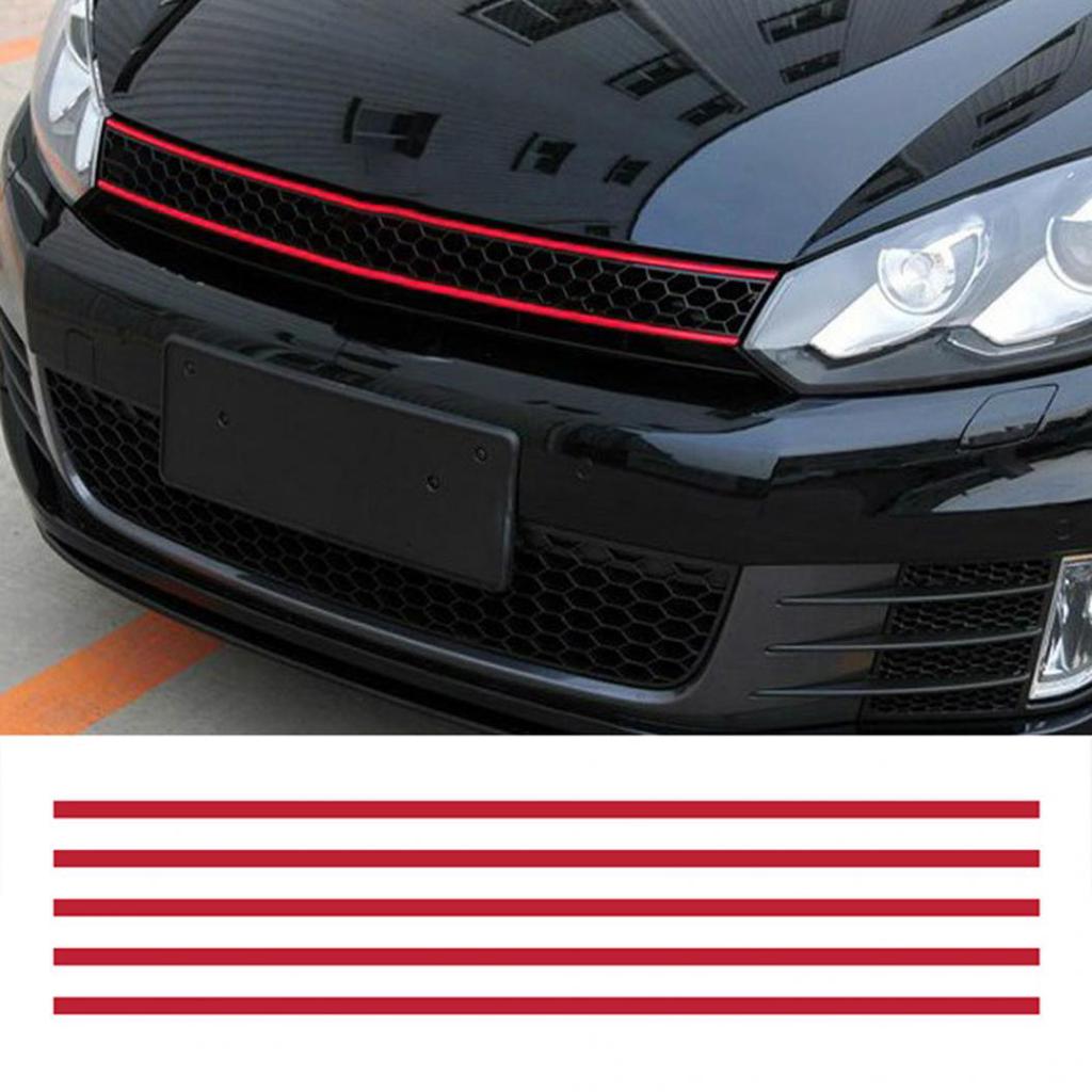 Front Hood Grille Decals Car Strip Sticker Decoration for VW Golf 6 7