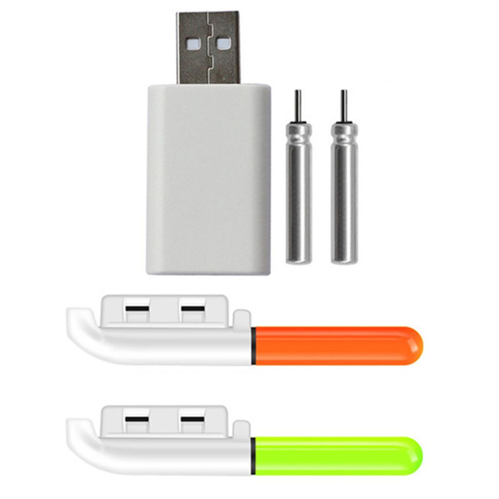 Рыбалка Светящиеся палочки Светодиодная Ночная Рыболовная Удочка с Перезаряжаемой Батареей Светящаяся Лампа Кончик Удочки Светящаяся Трубка Рыболовные Снасти Инструмент