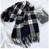 Women's Plaid Scarf - Windproof Warm Winter Scarf with Fringe Tassels Multi-Color Options for Casual & Formal Outfits