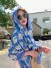 Новый летний элегантный женский шелковый шарф пляжный длинный накидка шаль синий цветочный женская солнцезащитная бандана хиджаб женская шарф парео платок
