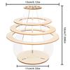 Natural Flower Holder Ornament Wood Craft Plant Display Rack  For Home Living Room