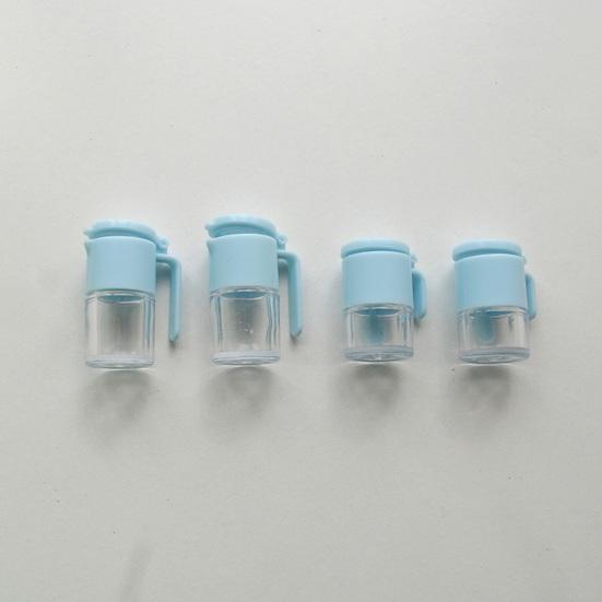 4 шт. Банка для масла для кукольного домика с открывающейся крышкой, прозрачная 1:6 миниатюрных масленок, модель игрового домика, кухонная игрушка, реквизит для фотосессии