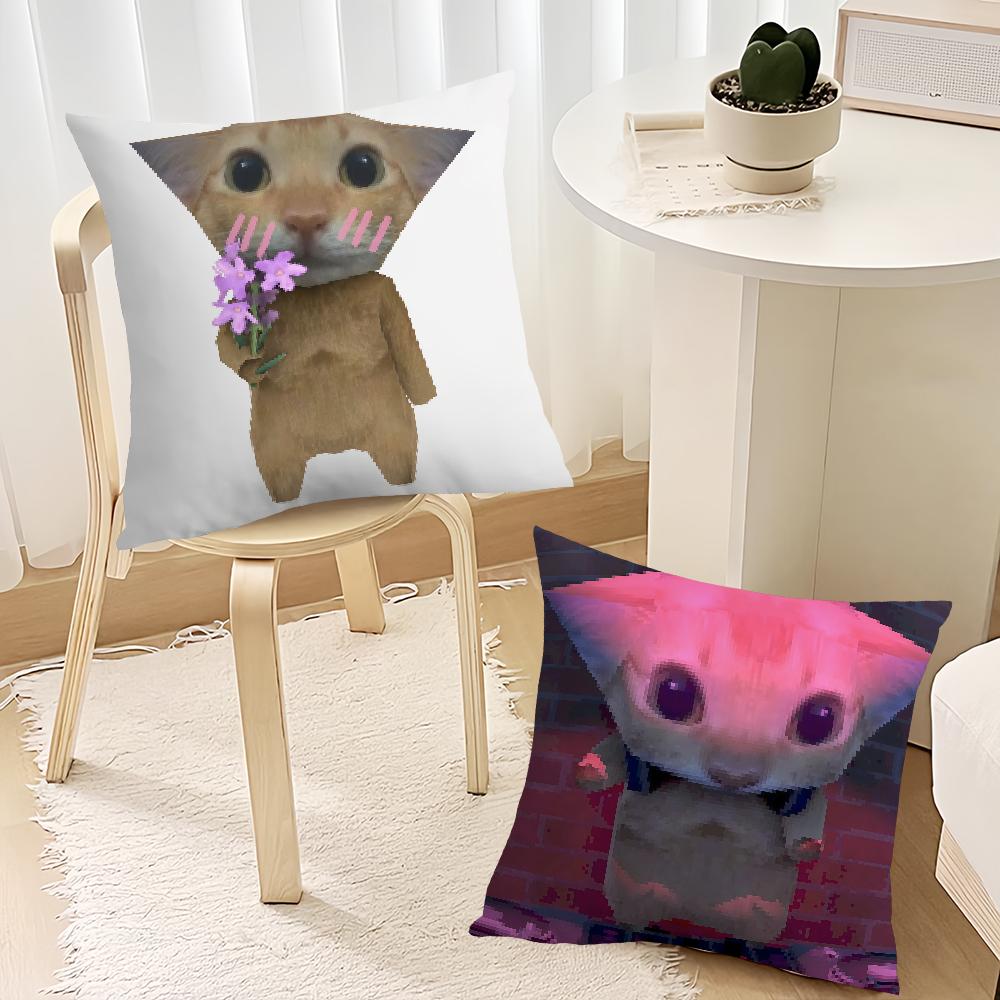 Airdays Кошка Мем Милый наволочка Декор Комната Магазин Автомобиль Лучший Домашний Офис Кофейная Подушка Диван Печать Нордическая Простота Хит