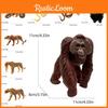 Гепард Горилла Леопард Дикая природа ПВХ Фигурки животных С реалистичным дизайном Для обучения детей