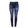 Women's Mid Rise Jeans Skinny Ripped Jeans Stretch Distressed Denim Pants Slim Fit Butt Lifting