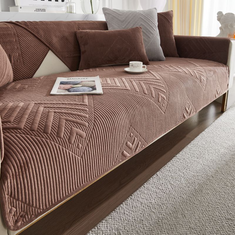 Осень и зима Nordic Ins, белая плюшевая кожаная диванная подушка, хрустальная бархатная подушка, нескользящая спинка, полотенце, простое, современное, теплое