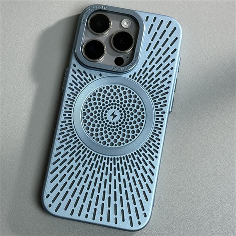 Рассеивающий тепло Жесткий ПК Чехол для iPhone 16 13 12 Pro Max Магнитный для Magsafe Funda Чехлы для телефонов для iPhone 15 14 Pro Max Чехол