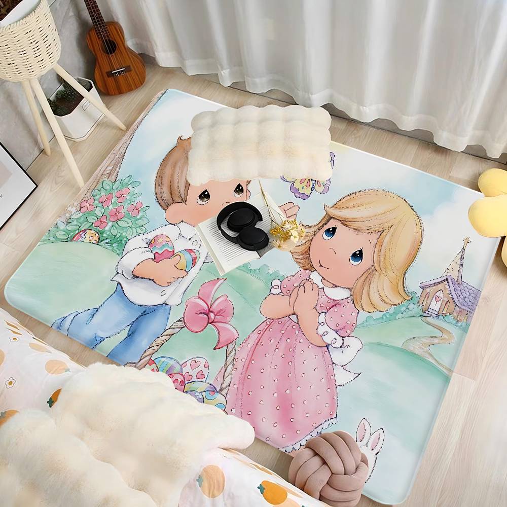 Precious Moments Милый коврик для ванной Ретро Множественный выбор Ковер для гостиной кухни Нескользящие прикроватные коврики