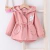 Baby Girls Jacket Spring Autumn Casual Windbreaker Kids Outerwear Cute Rabbit Hooded Baby Coat Kids Clothes