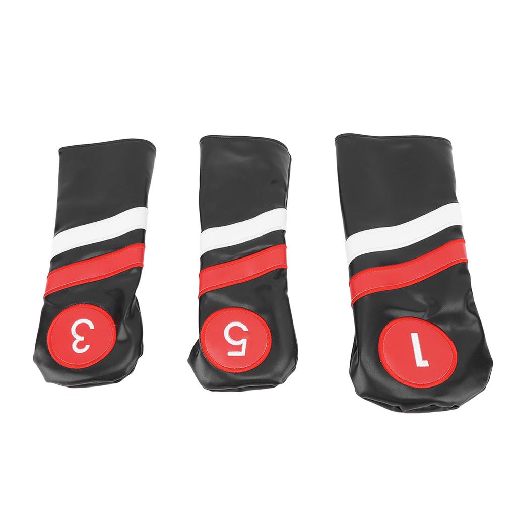 3 шт. Чехол для клюшки для гольфа, черный, сильная защита, износостойкие чехлы для головок клюшек для любителей гольфа