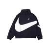 Half-Zip Jacket with Large Swoosh Men Jackets Black AJ1404-010