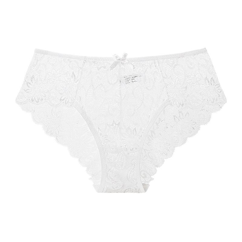 1 Pcs Lace Panties Female Pure Desire Sexy Seamless Transparent Lace Cotton Crotch Triangle Pants