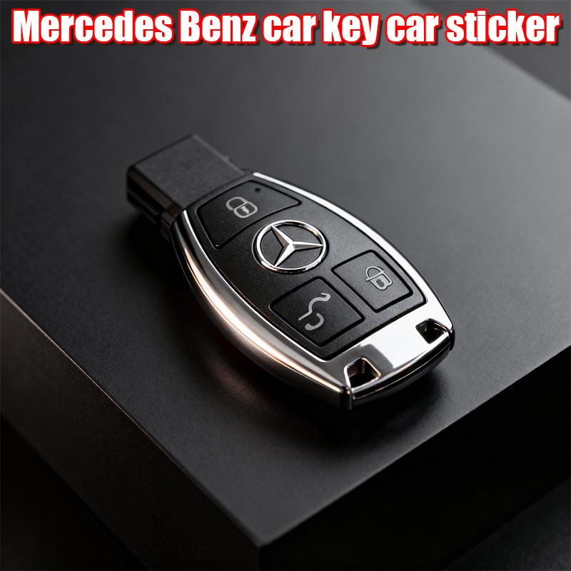 Auto Replacement 13mm Key Fob Emblem Sticker ABS For Mercedes Benz AMG A C E Class CLA CLS W212 W213 W204 W205 Control Badges