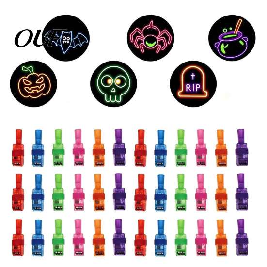 Small Prizes for Events 36 Pcs Halloween Finger Projector Lights, Mini Pattern Projectors, LED Projection Light Educational Sensory Play Tool
