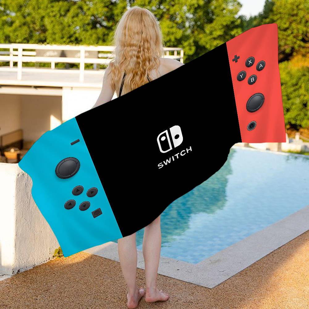 Горячая игра S-SwitchS Полотенце для ванны Микрофибра Мягкое Впитывающее Дышащее Для девочки Дети Декоративное Мультяшное Пляжное полотенце