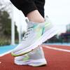 2024 Новая плетеная мужская спортивная обувь для бега на шнуровке из сетчатой дышащей ткани Легкая мужская повседневная обувь Мужской бренд Бесплатная доставка