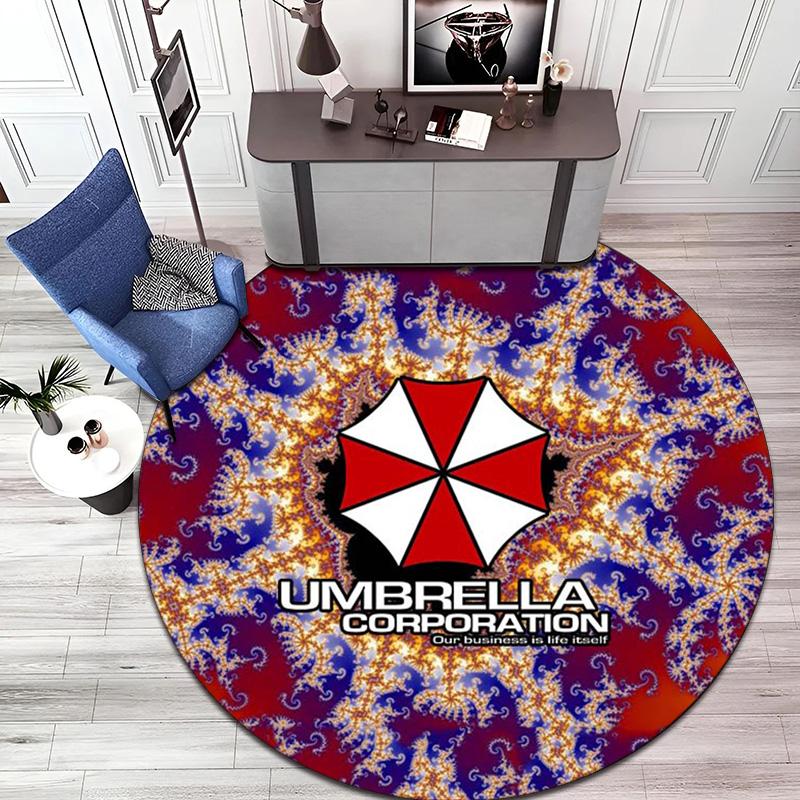 The sci-fi movie Resident Evil Umbrella Corporation carpet is a soft, home-style, bedroom, door mat decoration, and anti-slip carpet E3