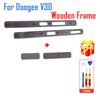 New Original DOOGEE V30 Back Cover Left and Right Decorative Parts Middle Frame With Side Volume Button For DOOGEE V30 Cellphone