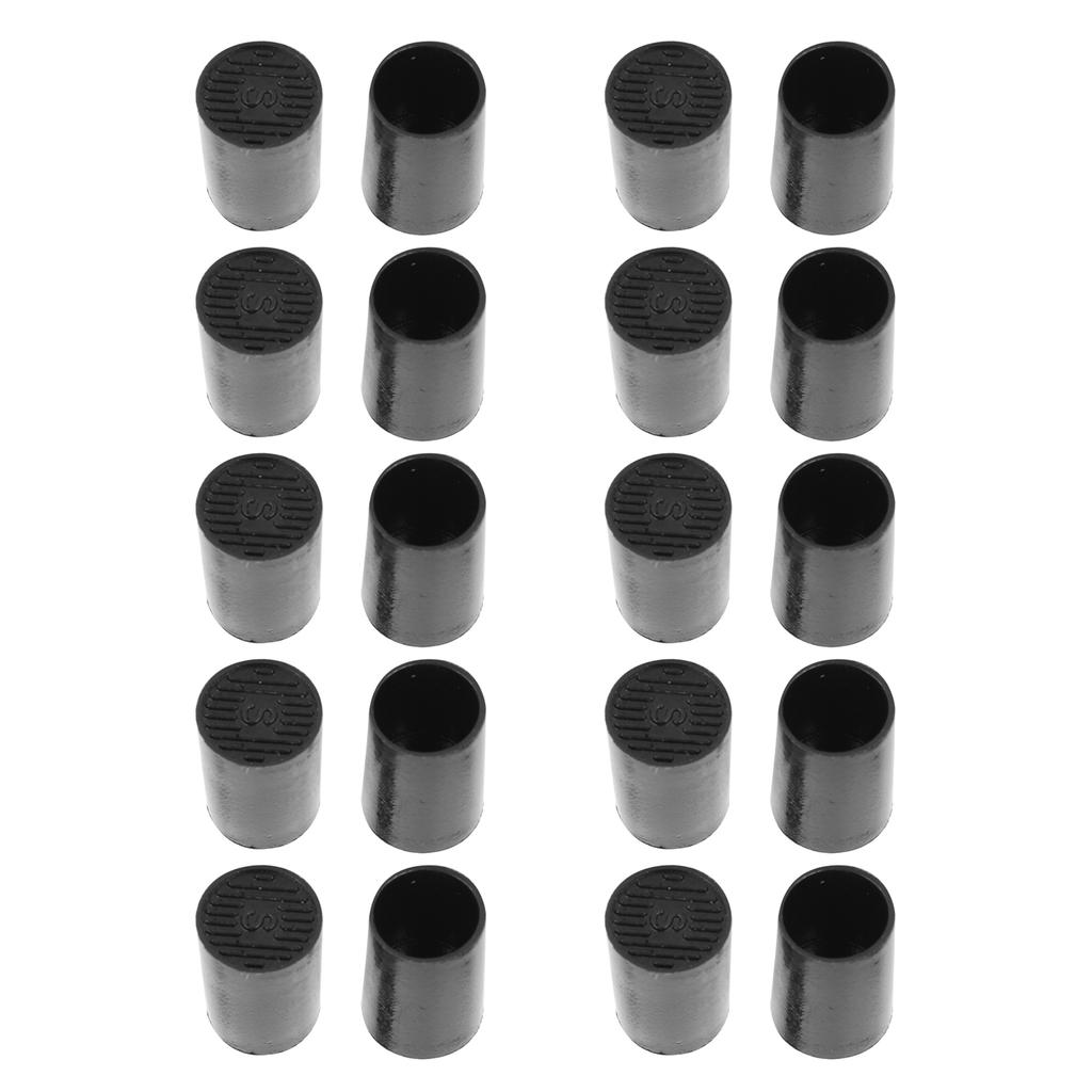 10 Pairs High Heel Tip Caps Black CPU Polyurethane Shoes Repairing Replacement KitsInner Diameter