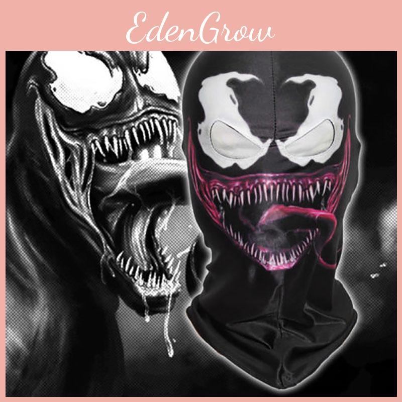 Fun Halloween 3d Venom Full Face Mask Scary Balaclava Eye Masks Cap For Ultimate Costume Appeal