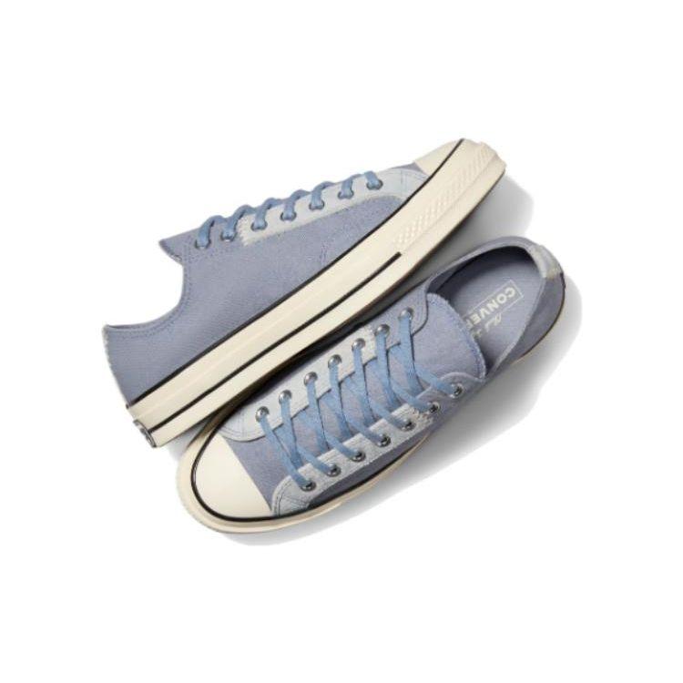 Converse Прочные Амортизирующие Низкие Кеды из Канваса Унисекс Кроссовки Серо-Синие A06539C