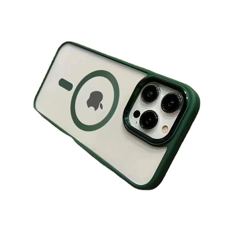 Подходит для Apple 17promax магнитный чехол для мобильного телефона iPhone16 золотой щит всесторонний противоударный 15 защитный чехол прозрачный с воздухом