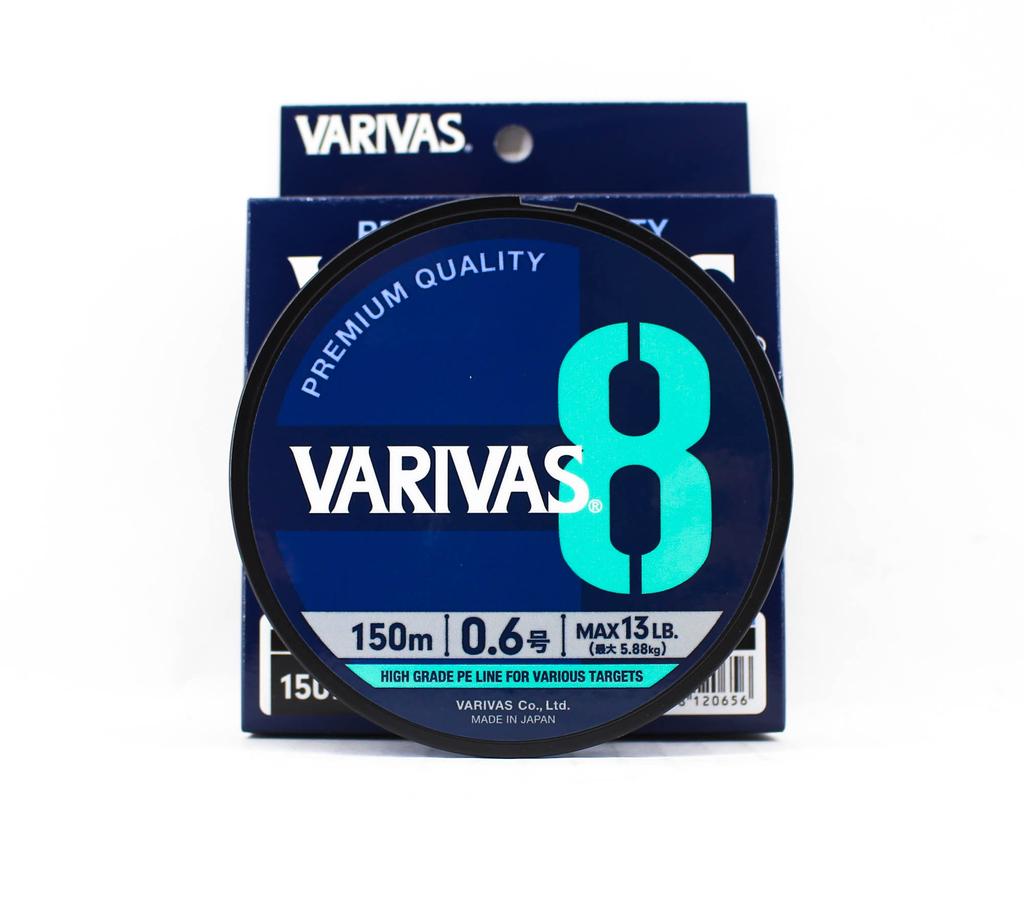 Varivas PE Line Varivas 8 X8 Синий 150 м PE 0,6 Макс. 13 фунтов (0656)