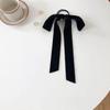 Ретро черный бархатный бант для волос повязка на голову женская девушка длинная эластичная повязка для волос головной убор женские аксессуары для волос